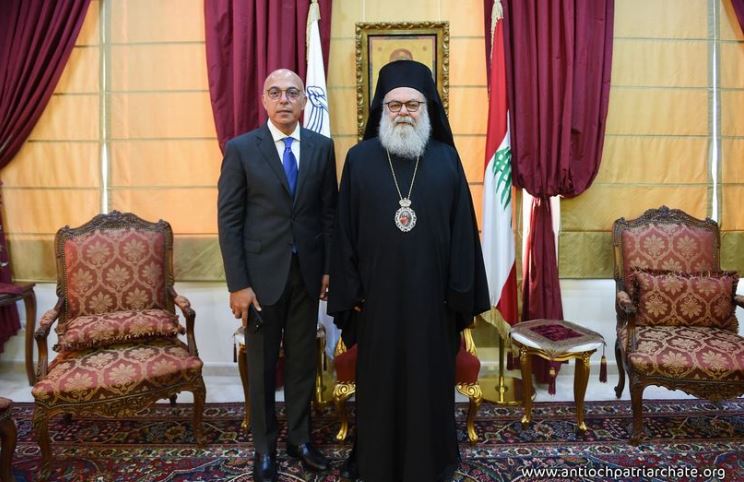 البطريرك يوحنا العاشر مستقبلاً سفير لبنان في الإمارات “نثمن دور البعثات الديبلوماسية في مد جسور التواصل بين البلدان والشعوب”