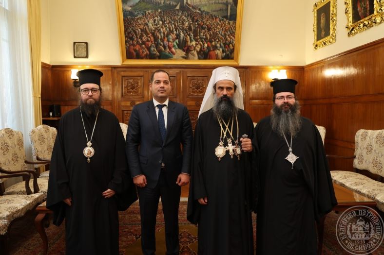 Негово Светейшество Българският патриарх Даниил се срещна с министъра на вътрешните работи Калин Стоянов