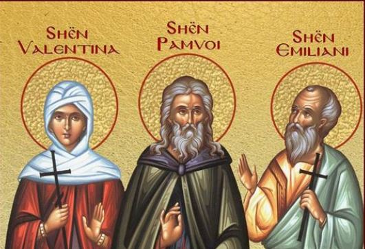 Dëshmor Emiliani. Dëshmorët Pavli, Thea, Valentina, Markeli. Oshënar Pamvoi