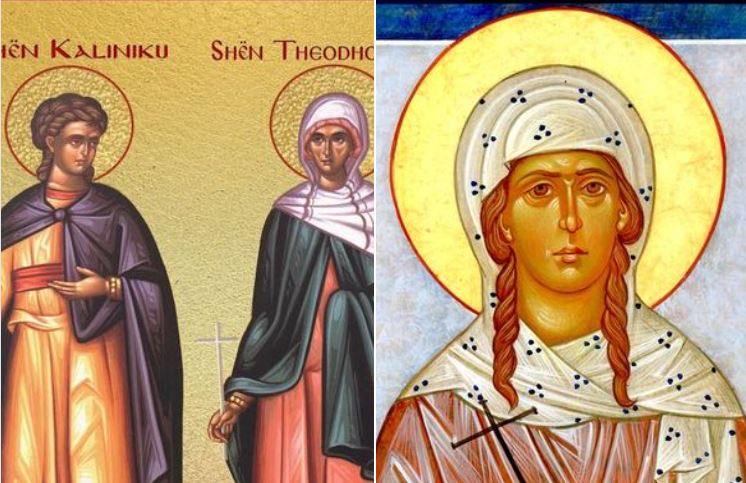 Dëshmor Kaliniku. Dëshmore Beatris e 2 vëllezërit. Dëshmore Theodhota e 3 fëmijët e saj