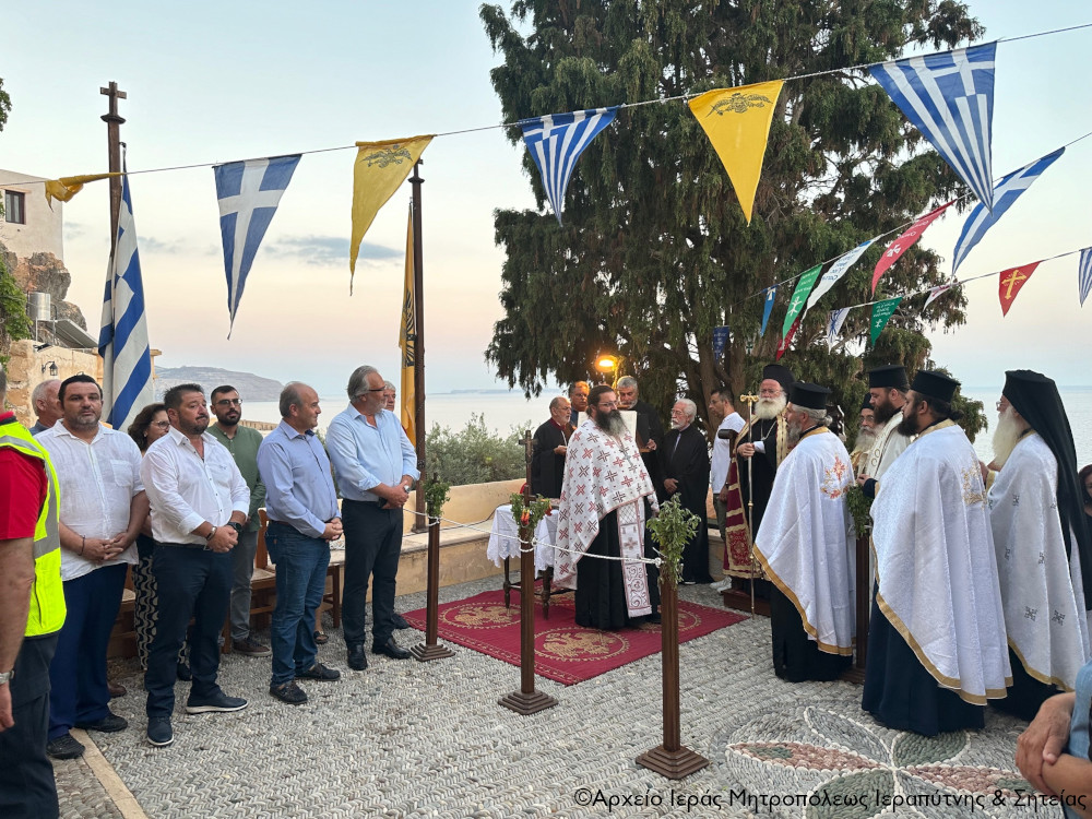 Αθρόα η συμμετοχή των πιστών στην πανηγυρίζουσα Ι.Μ. του Τιμίου Προδρόμου Καψά Σητείας