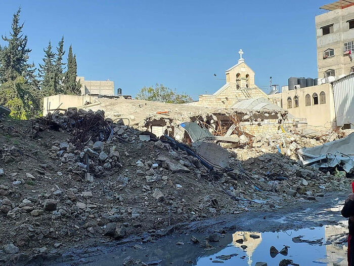 Another explosion at St. Porphyrios Monastery in Gaza City