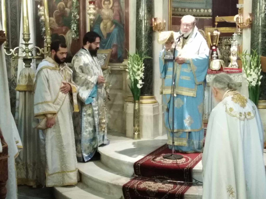 Ηθικός αίνος, για την κεχαριτωμένη Μαρία, στην Παναγία Χρυσοσπηλιωτίσσης Αθηνών