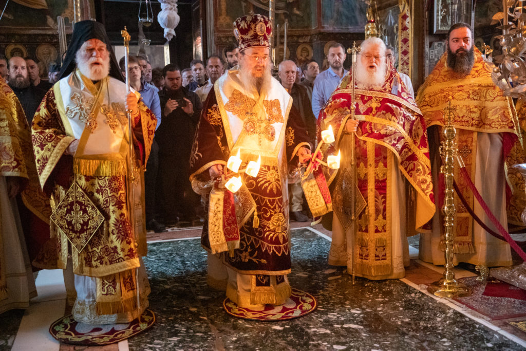 Οι Μητροπολίτες Πατρών Χρυσόστομος και Ατλάντας Αλέξιος στην εορτή της Κοιμήσεως της Θεοτόκου στην Ι.Μ.Μ. Βατοπαιδίου (ΒΙΝΤΕΟ – ΦΩΤΟ)