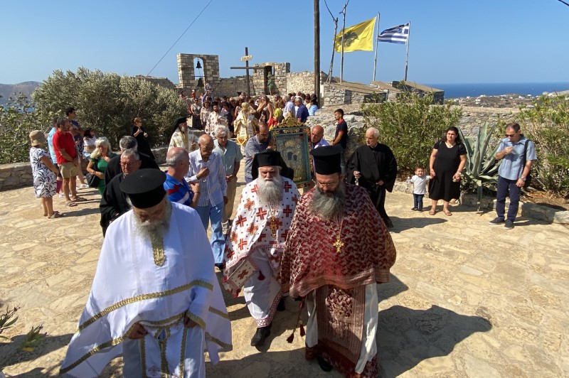 Απόδοση της Κοιμήσεως της Θεοτόκου στην Ιερά Μητρόπολη Λέρου