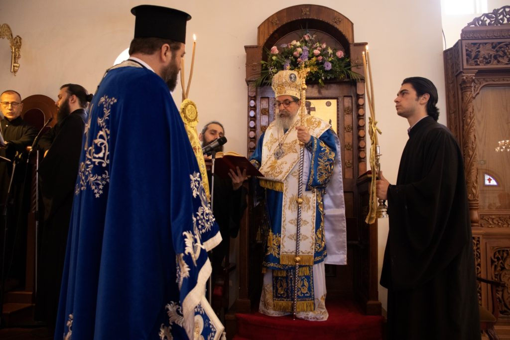 Ο Επίσκοπος Μελβούρνης στον πανηγυρίζοντα Ιερό Ναό Κοιμήσεως της Θεοτόκου North Altona