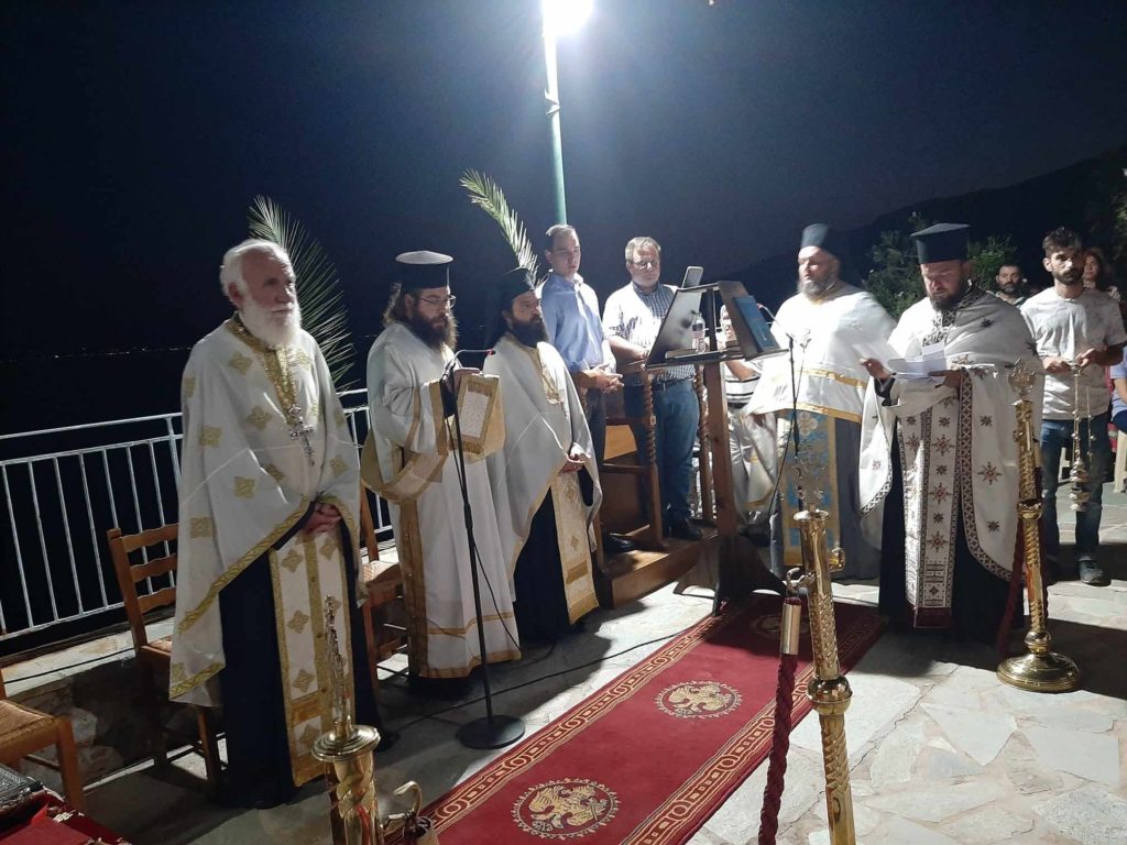 Πανηγυρικός Εσπερινός Αποδόσεως Κοιμήσεως της Θεοτόκου στην Κακιά Σκάλα Αλιβερίου