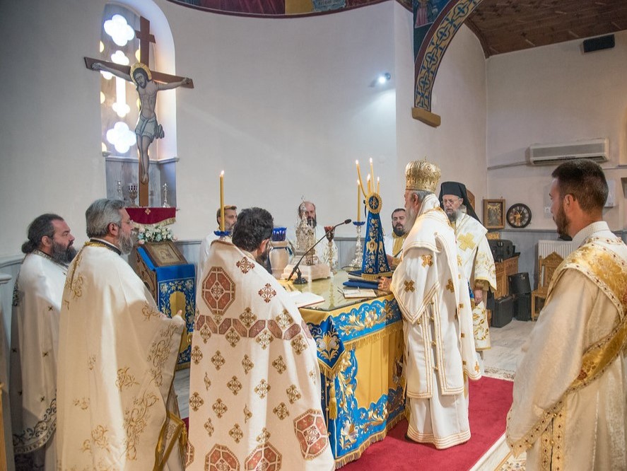 Η Απόδοση της Κοιμήσεως της Θεοτόκου στο Ιερό Προσκύνημα Παναγίας Φανερωμένης Νέας Ηρακλείτσης