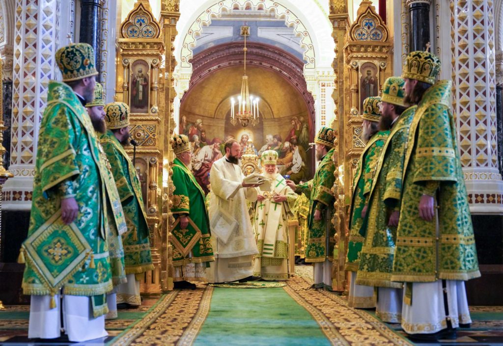 В день памяти преподобного Серафима Саровского Предстоятель Русской Церкви совершил Литургию в Храме Христа Спасителя и возглавил хиротонию архимандрита Вячеслава (Сорокина) во епископа Канского и Богучанского