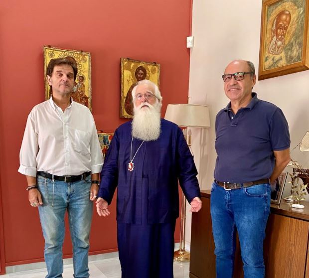 Επίσκεψη του Διευθυντή της Πρωτοβάθμιας Εκπαίδευσης στον Μητροπολίτη Δημητριάδος
