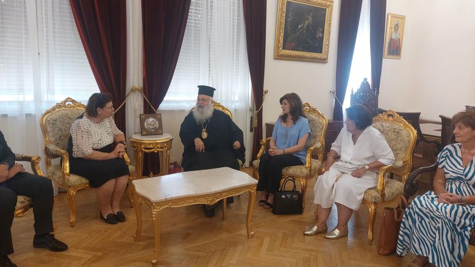 Ο Αρχιεπίσκοπος Κύπρου υποδέχθηκε την Λίνα Μενδώνη – Στο πλευρό της Κύπρου η Ελλάδα για επαναπατρισμό πολιτιστικών αγαθών