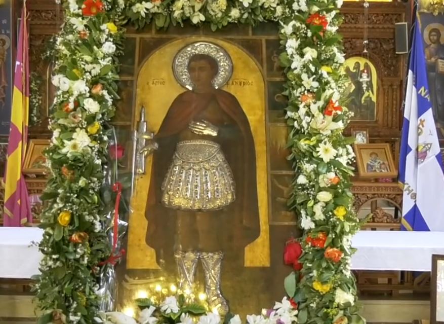 Η θαυματουργή εικόνα του Μεγαλομάρτυρος Αγίου Φανουρίου του Νεοφανούς