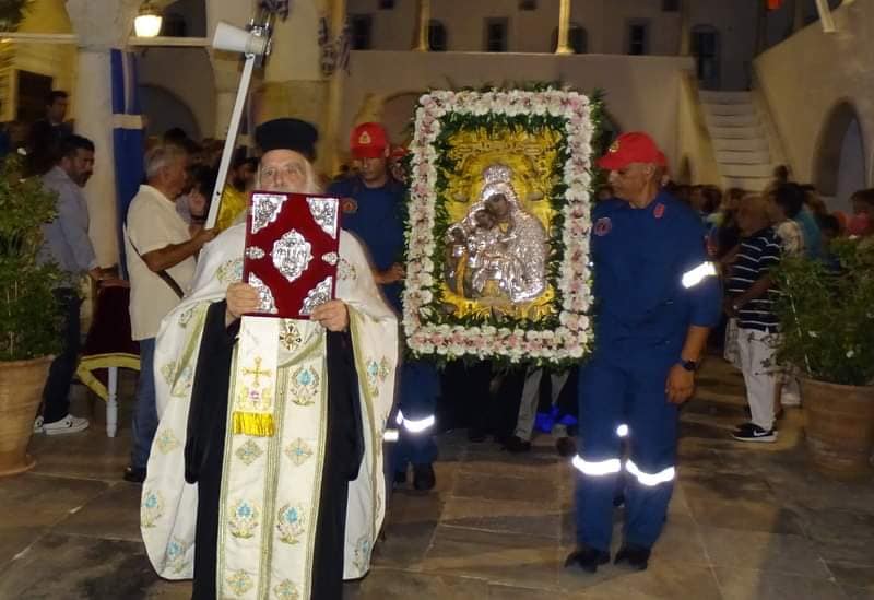 Ύδρα: Λιτάνευση ιερών εικόνων Παναγίας των “Ναυμάχων” και Παναγίας του “Μαλίκη”