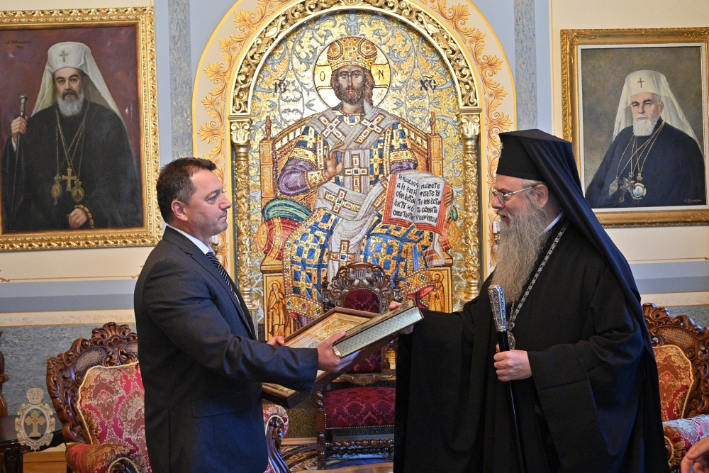 Пловдивският митрополит Николай прие новия директор на ОДМВР – Пловдив ст. комисар Георги Машонов