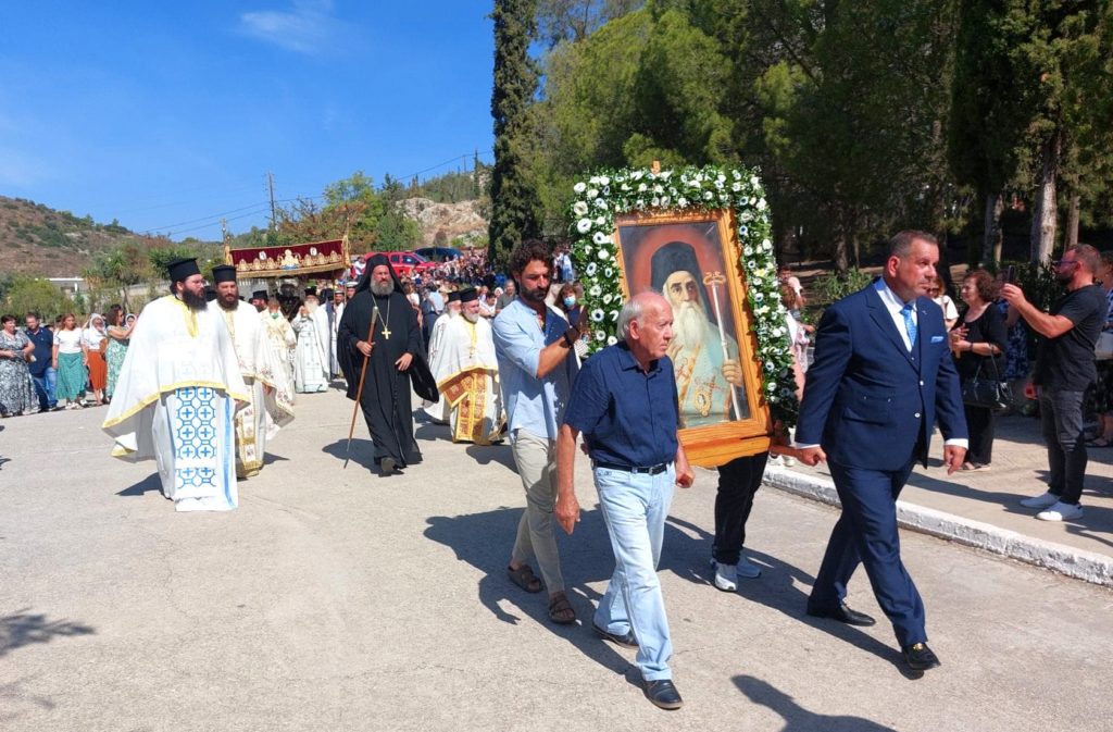 The Feast of the Translation of the Holy Relics of Saint Nektarios at his Monastery in Aegina
