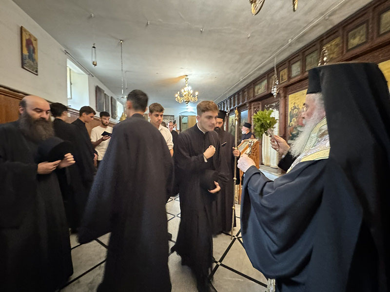 Sanctification of the water at the beginning of the New School Year at the School of Holy Zion