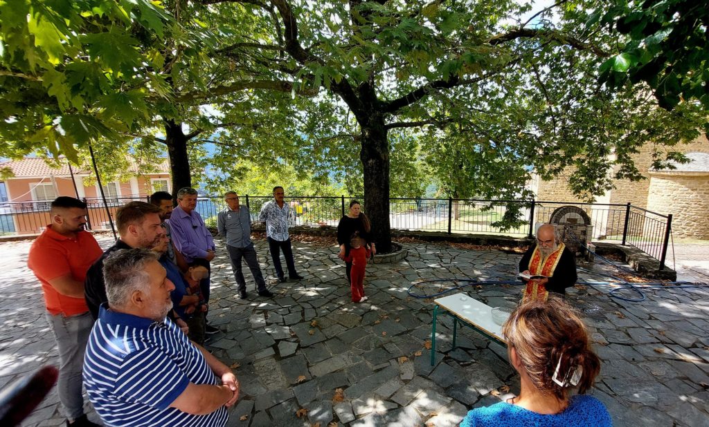 Agiasmos for the beginning of the School Year in a village of the Agrafa region with one student