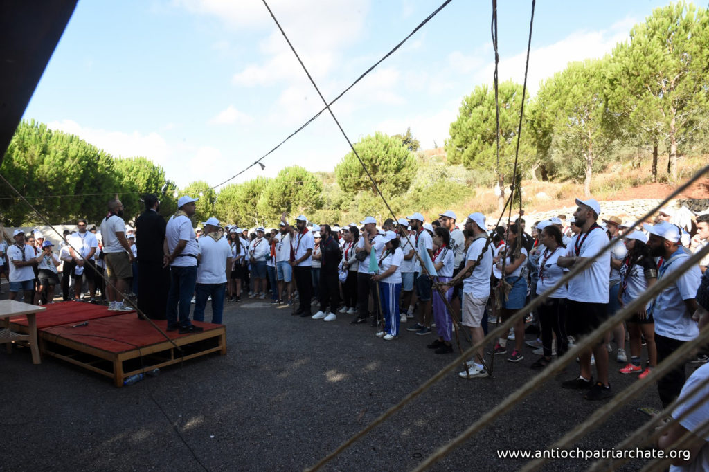 فعاليات صباح اليوم الثاني لمخيم الكشاف الارثوذكسي العام الاول في دير القديس جاورجيوس الحميراء