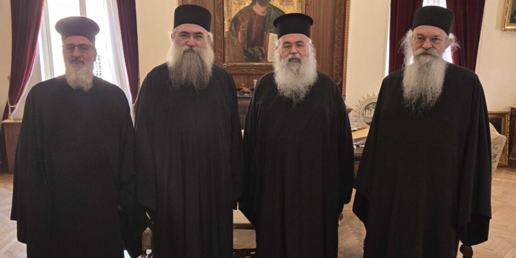 The Archbishop of Cyprus in favour of ending the occupation of the Esphigmenou Monastery