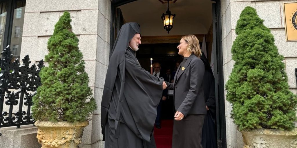 First Lady of the Republic of Cyprus Philippa Karsera visits Archdiocese Headquarters