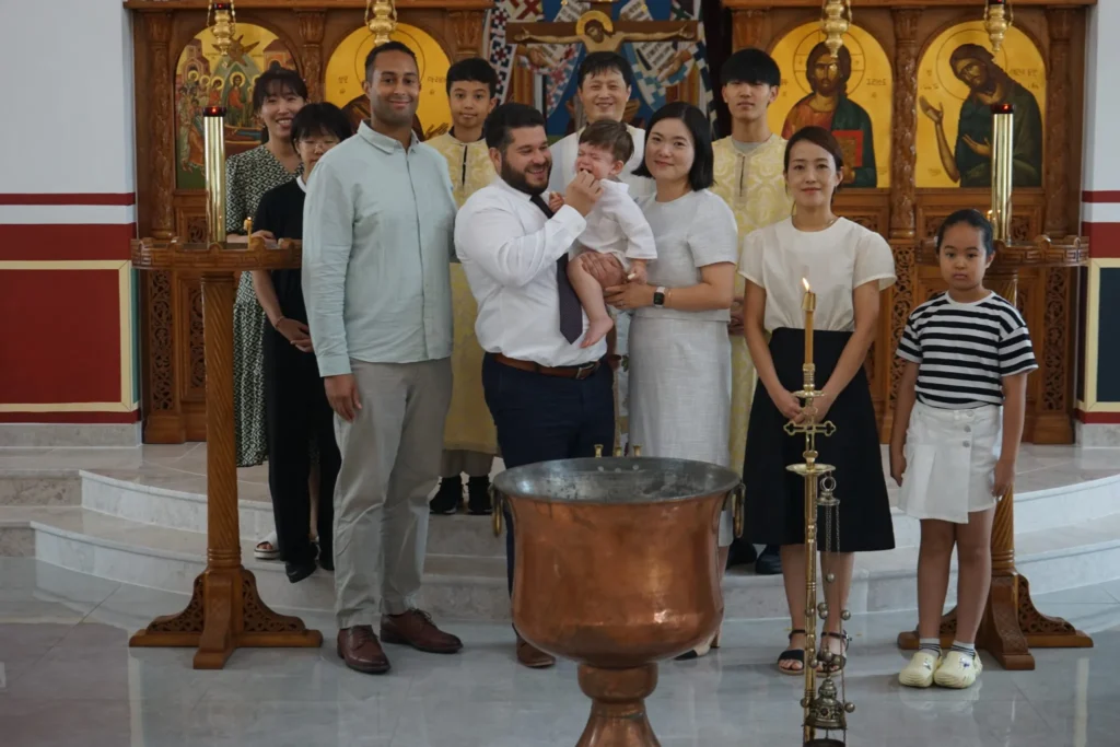 The Sacrament of Baptism at the Church of the Dormition of the Theotokos in Jeonju