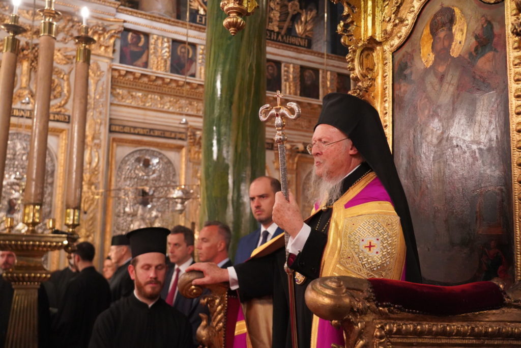 Ecumenical Patriarch Bartholomew officiates at the Great Vespers of the Indiction in Pera