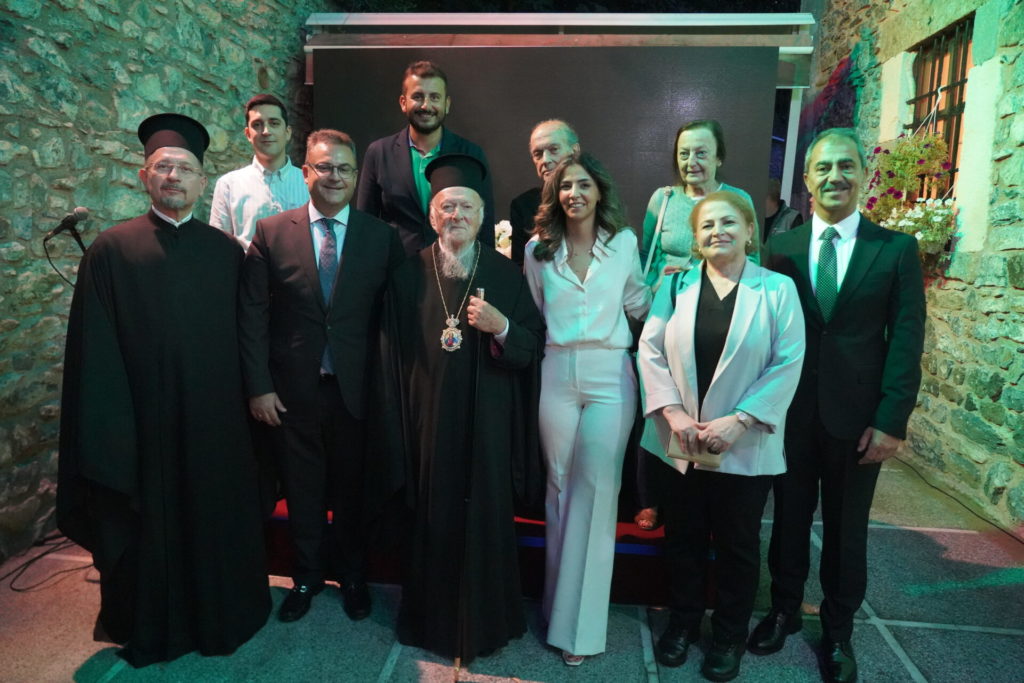 Ecumenical Patriarch Bartholomew at an anniversary event for the Apogevmatini newspaper