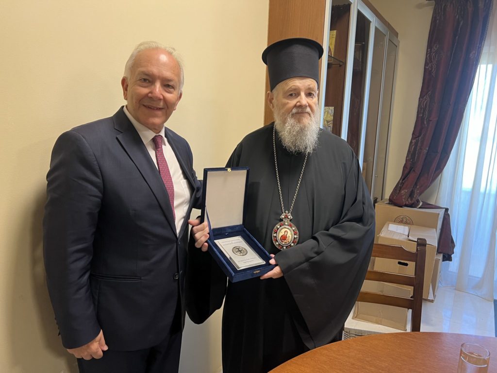 Επίσκεψη του υφυπουργού Ναυτιλίας στον Μητροπολίτη Κυδωνίας