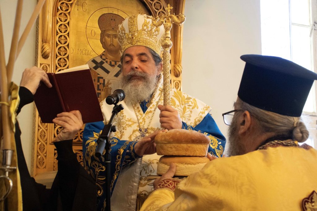 Bishop Kyriakos of Melbourne liturgised at the Church of the Three Hierarchs in Clayton