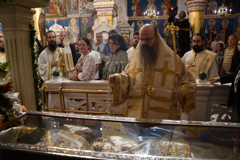 Πλήθος πιστών στον εορτασμό της 55ης επετείου των Εγκαινίων του Προσκυνηματικού Ιερού Ναού Οσίου Ιωάννου του Ρώσσου στο Προκόπι Εύβοιας