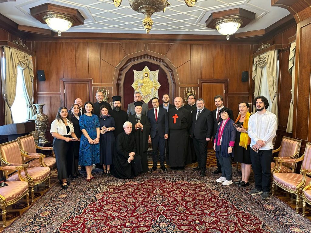 A group of Clergy and laity from Georgia visit the Phanar