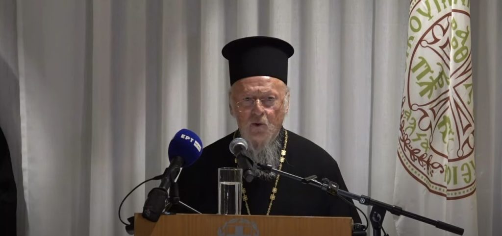Οικουμενικός Πατριάρχης: Εκτυλίσσεται τρίτος παγκόσμιος πόλεμος εναντίον της φύσεως