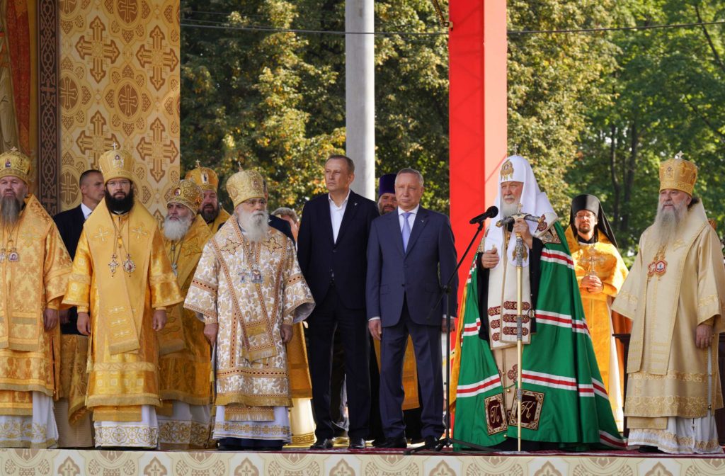 Слово Святейшего Патриарха Кирилла после молебна на площади Александра Невского в Санкт-Петербурге