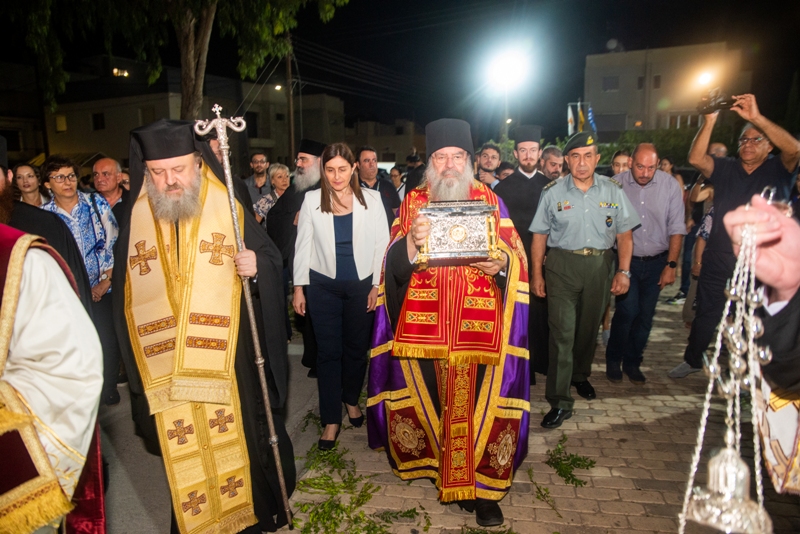 Υποδοχή ιερού Λειψάνου του Αγίου Κυπριανού στη Λεμεσό