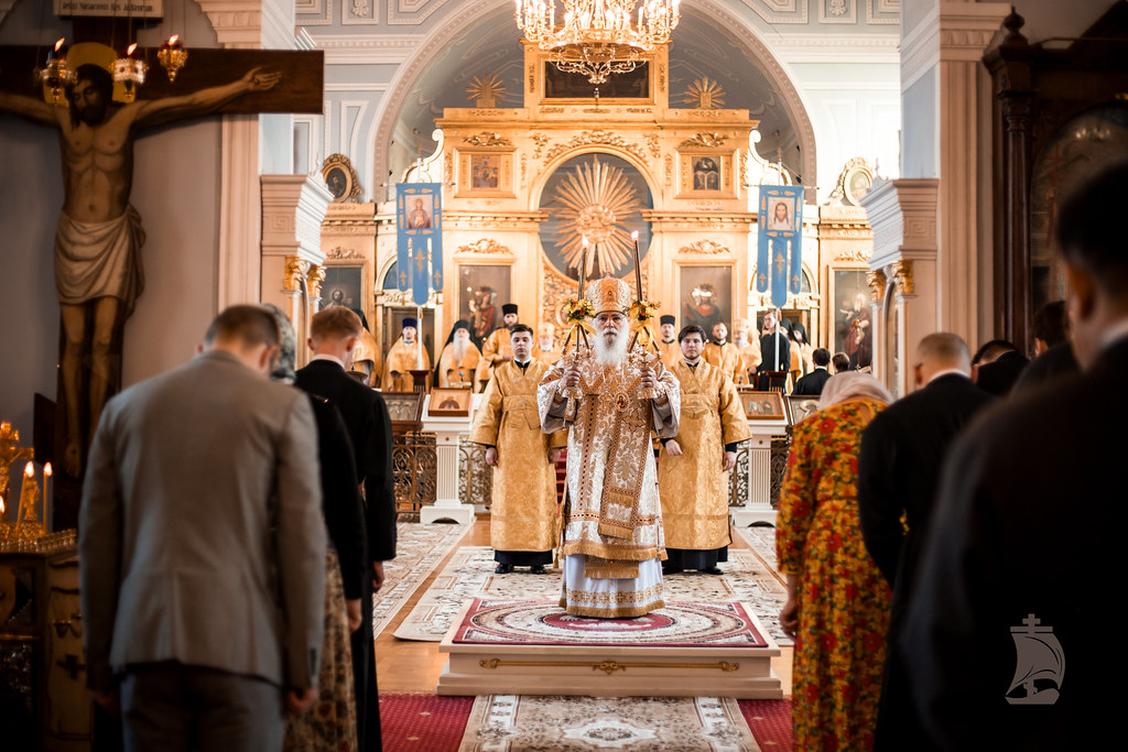 Иерарх Иерусалимской Церкви возглавил служение Литургии в храме Санкт-Петербургской духовной академии