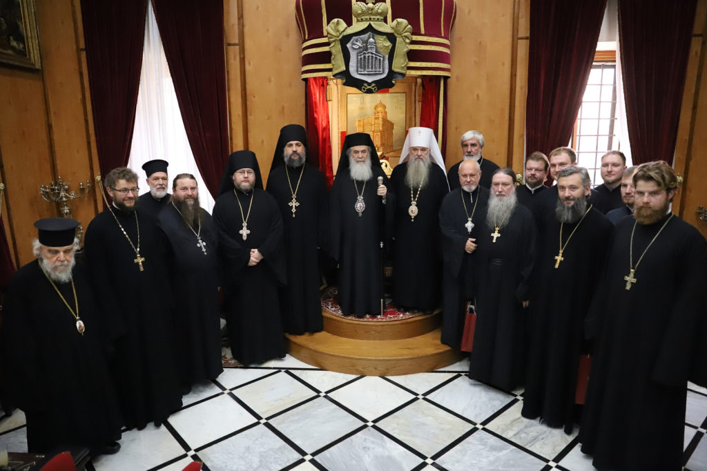 Состоялась встреча митрополита Санкт-Петербургского и Ладожского Варсонофия с Патриархом Иерусалимским