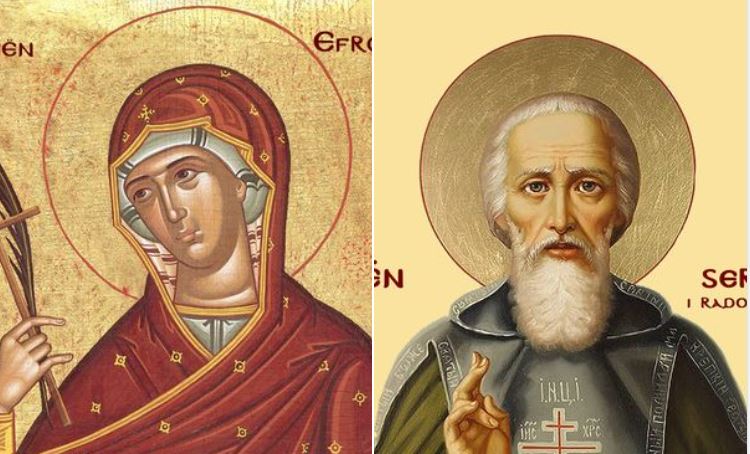 Oshënare Efrosina dhe Pafnuti, ati i saj. Oshënar Sergji në Radonezh. Efrosina e Suzdalit