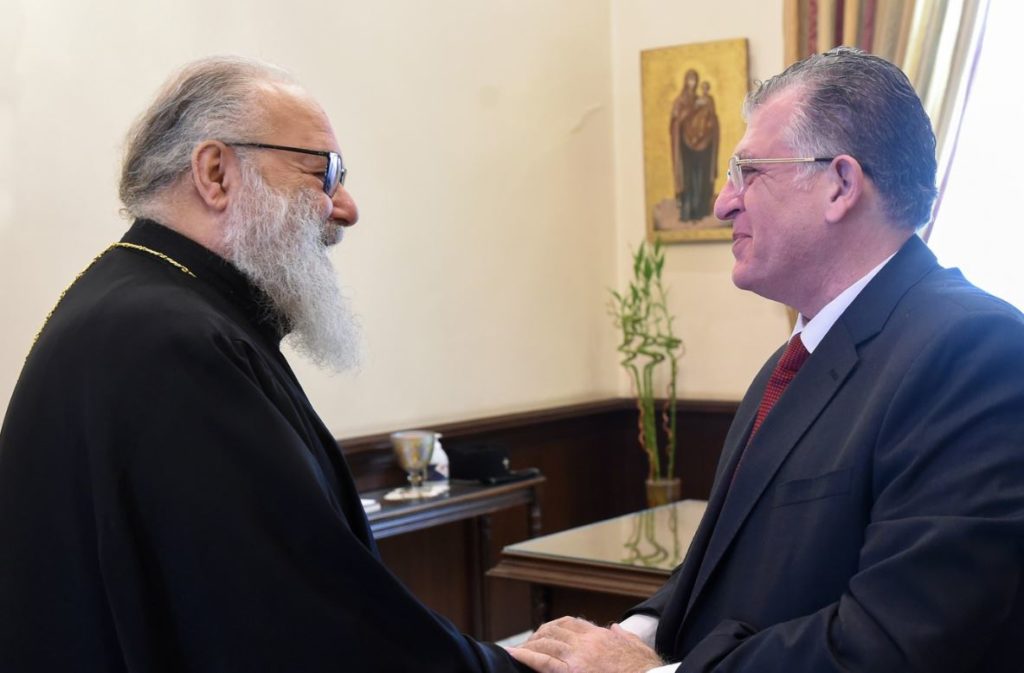 البطريرك يوحنّا العاشر يستقبل السفير السوريّ في كوبا