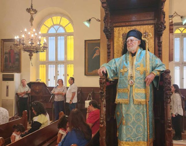 الاحتفال بعيد رفع الصليب الكريم في مطرانية إرموبوليس (طنطا)