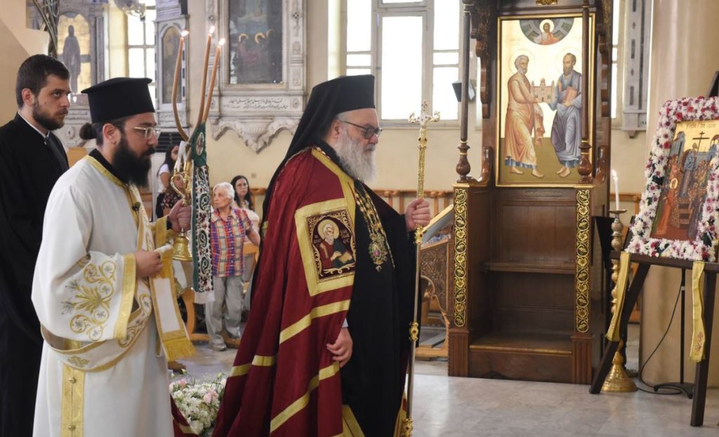 القداس الإلهي الاحتفالي بعيد رفع الصليب المحيي