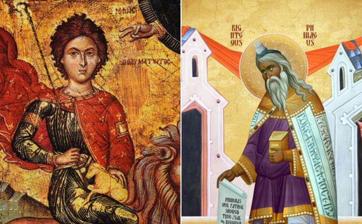 Dëshmor Mamasi (Mamai/Mamanti). Oshënar Joan Kreshmuesi. Eleazari dhe Finesi, të Drejtë