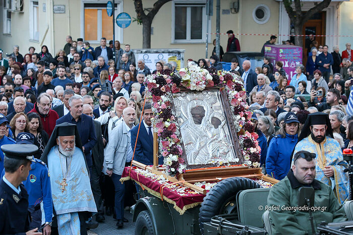 Икона Богородице Фанеромени са острва Евија у Солуну