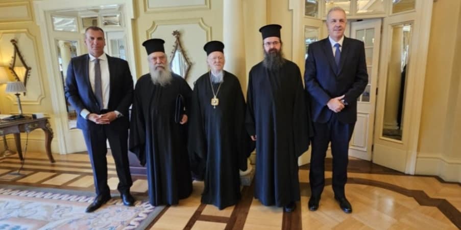 الكلي القداسة يستقبل سيادة متروبوليت سبرطة