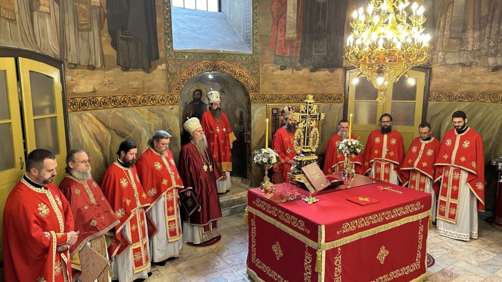 Литругијска прослава имендана владике Јеротеја