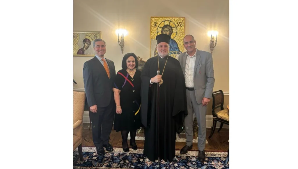 Archbishop Elpidophoros Welcomes Dr. Michael G. Bassous to GOA