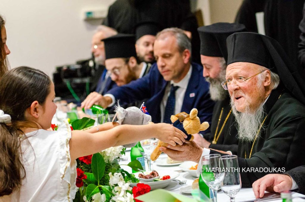 The Ecumenical Patriarch in the “embrace” of his compatriots, the Imbrians of Sydney