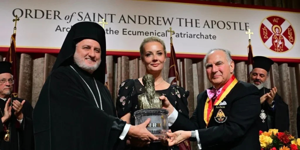 The Archons of the Ecumenical Patriarch Honor Yulia Navalnaya with the 2024 Athenagoras Human Rights Award
