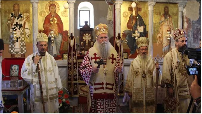 Прослава Светог краља Владислава у манастиру Милешеви