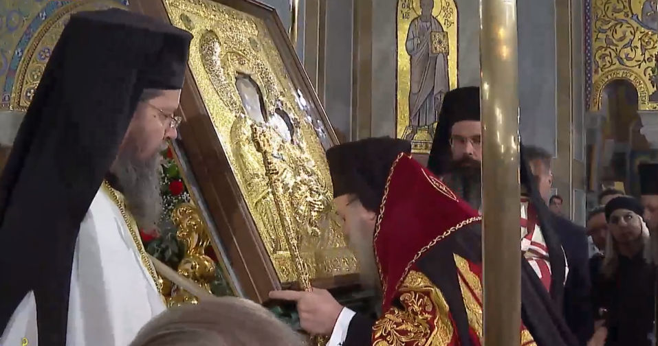 Υποδοχή της Ιεράς Εικόνας της Παναγίας Βηματάρισσας στην Πάτρα