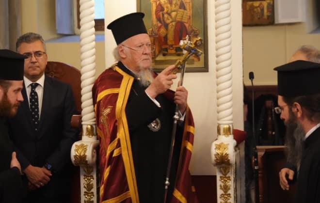 البطريرك المسكوني حضور الحجاج يقوينا من أجل النضال